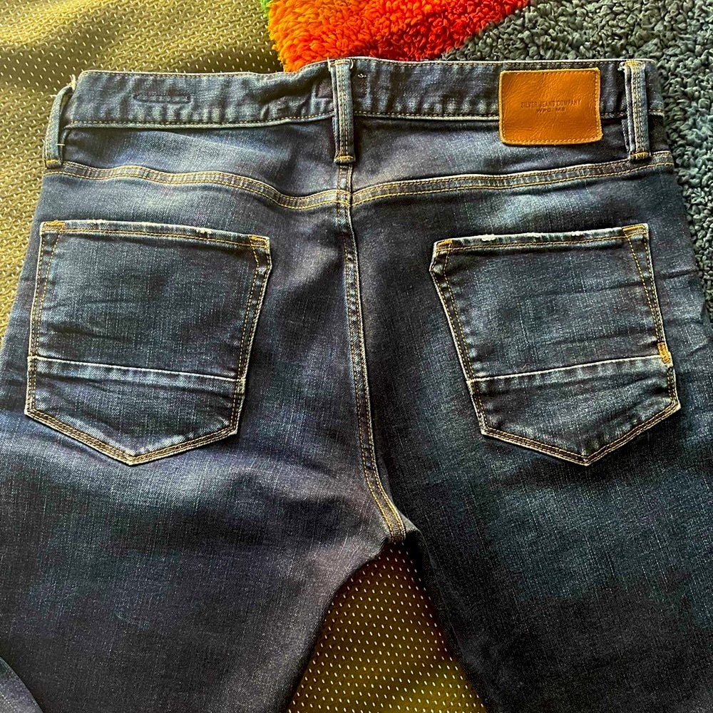 Silver Jeans co Ashdown modern slim dark jeans